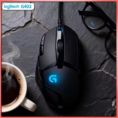 Logitech G402 Wired Gaming Mouse 8 Programmable Buttons 500 IPS Tracking 4000 DPI Anti-Slip Grip for