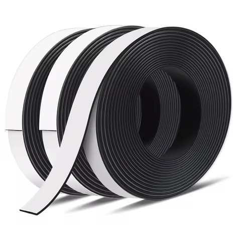 Magnetic Tape, 10M Magnet Tape Roll with 3M Strong Adhesive Backing. Perfect for whiteboards & Fridg