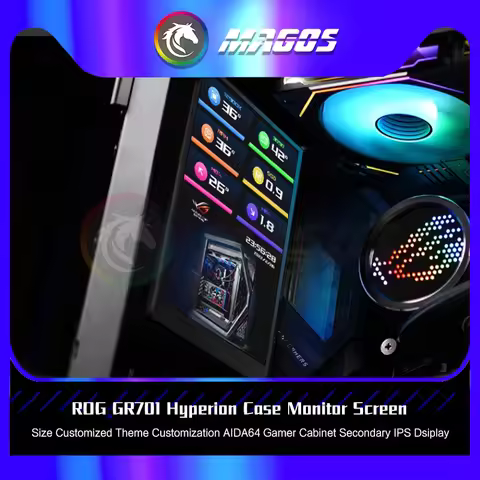 ROG GR701 Hyperion Case Monitor Screen Size Customized Theme Customization AIDA64 Gamer Cabinet Seco