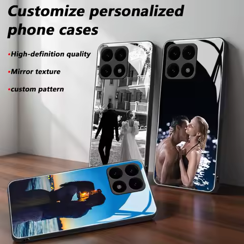 Custom Photo Mirror Glass Phone Case for Honor X9/X8/X7/X6/X5/A/B/C/D/4G/5G/Smart/Plus