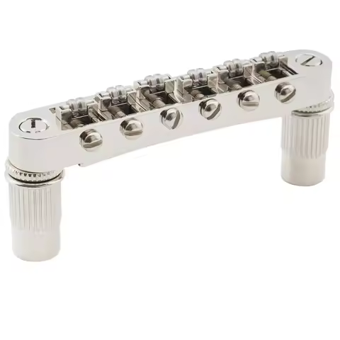 Musiclily Pro 52mm(2-3/64 inch) Tune-O-Matic Guitar Bridge Roller Saddles Set for LP SG Style Electr