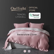 Owllight Grand Pink Authentic Tencel Lyocell King 1600 TC Premium Cooling Fitted Bedsheet Set