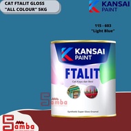 Ftalit Gloss 5 Kg |Cat Kayu &amp; Besi |Cat Minyak Kansai 5 Kg