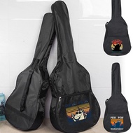 Electric Guitar Case Black Guitar Bag 31~41 Inch Oxford Pew Priting Series Backpack