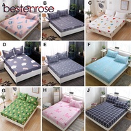 Bestenrose Bed sheet Premium Fitted 3 in 1 Bedsheet Single/Queen/King Size/3.5feet/5feet/6feet Suit