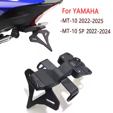 Motorcycle Rear Short Tail Stock License Plate Holder Tailstock Frame Bracket Kit For Yamaha MT-10 M