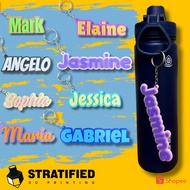 Personalized 3D Printed Keychain | Gift Bag Tag Luggage Sunnies Flask Aquaflask Tumbler Souvenir