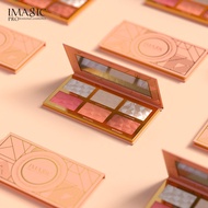 READY! FA126 - IMAGIC Long-Lasting Natural Highlighter/Content/Blush Palette in 6 Colors