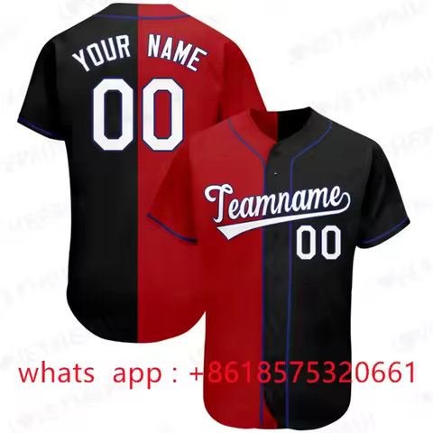 Gradient Baseball Jersey Custom Team Shirt Print Personal Name Number Stripe Hip Hop Sportswear Base