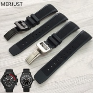 1/26✈Substitute IWC natural rubber watch strap Portuguese series marine waterproof and sweatproof silicone watch strap 2