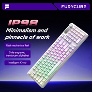 FURYCUBE IP98 Three-Mode Wireless Keyboard/Waterproof/Mechanical Feel/Silent/Girls High-Value Gaming