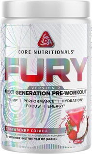 Core Nutritionals Fury V2: Pre-Workout Powder to Maximize Performance in The Gym W/Zum-XR® Caffeine,