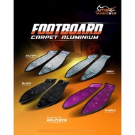 MAGIC BOY FOOTBOARD CARPET ALUMINIUM PAPAN PEMIJAK KAKI DEPAN QJ MOTOR AX200 AX200S AX 200 S