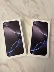 全新原封iphone 16 pro max 黑色 256GB & 1TB