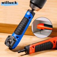 WILLUCK Right Angle Screwdriver, Magnetic Manual Tool Electric Corner Screwdriver,  90° Right Angle 