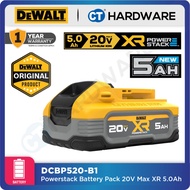 Dewalt Powerstack Lithium Ion Battery Pack 2.0V Max XR 5.0Ah | DCBP520-B1 |  To all Dewalt 20V Max t