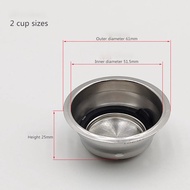 51mm Coffee Machine Accessories Removable Filter Basket Stainless Steel Filter Basket For DeLonghi E