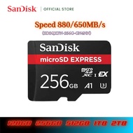 Sandisk/ 128GB / 256GB / 512GB / 1TB / 2TB TF (MicroSD Express) การ์ดความจำการอ่าน Speed880MB/S รองร