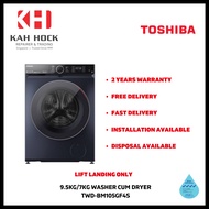 TOSHIBA TWD-BM105GF4S 9.5/7.0KG WASHER COMBO DRYER - 2 YEARS MANUFACTURER WARRANTY + FREE DELIVERY