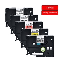 18mm tz-S241 Compatible Brother Label Tape Strong Adhesive Laminated tze-S241 tz-S141 641 441 for P 