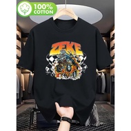 ZEKE Hell Bender Truck & Zeke Logo Graphic T-Shirt - Black Featuring a Yellow & Red Truck Design, Re