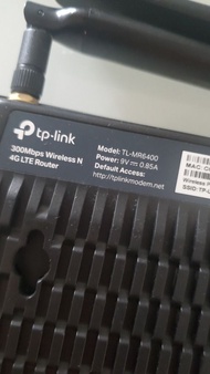 TP Link 300 Mbps Wireless 4G LTE Router - 插入 SIM 卡即可使用 – 無須設定