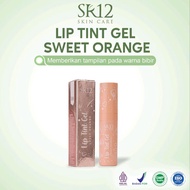 Lip Tint SR12 Sweet Orange Gel Lipstick Gloss Pewarna Kosmetik Tahan Lama - Liptint Waterproof Tahan