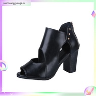 [Plus Size 42] Women Elegant Kasut Perempuan Heels Sandals Plus Size 42