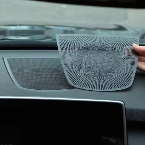 For BMW X5 X6 X7 F15 G05 F16 G06 GO7 2014-2022 Aluminum Alloy Black Car Dashboard Speaker Cover Trim