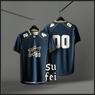 24/25 Top quality Sufei | NFL Oversize L Free Add Nama &amp; NomborJersey Microfiber Customize Your Jersey Thailand Unisex Retro Collar Viral Baju Jersey Viral Tiktok