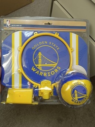 Spalding NBA mini hoop with softball Golden states warriors spurs Cleveland Cavaliers 斯伯丁 金洲勇士隊 馬刺隊 