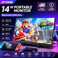14" Lightweight Portable Monitor 1366x768 Hard Stand Type-C for Work/Gaming Sulit