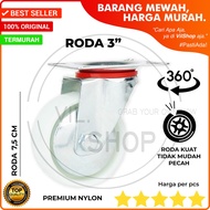 3 INCH 7,5 CM PREMIUM NYLON TRAINING CASTER WHEEL STEALING STELING WHEEL GLASS SHOWN FOR TRADELASE 3