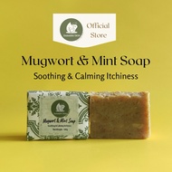 Farmers Skin Mugwort & Mint Soap –Natural Soothing Soap for Itchy, Oily Skin & Acne[Sabun Jerawat]