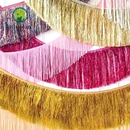 ZILUOLAN Foil Fringe Garland, Shiny Metallic Lightweight Tinsel Fringe Garland,  Foil Tear Resistant