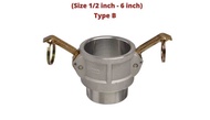 aluminium chamlock quick coupling 1/2 x 6