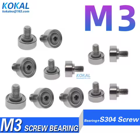 M3 high quality screw bearing M3 MINISIZE ball bearing with SUS304 stailesss steel screw nonstand sc