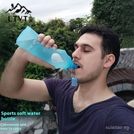 Sports Soft Water Bottle Foldable Water Bottle Outdoor Mountaineering Running Portable Water Bottle 