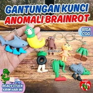 GANTUNGAN Anomali Brainrot/ Keychain Tung2 sahur/ Anomali Keychain Anomali Rubber Keychain Anomali K