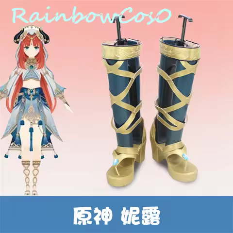 Genshin Impact Nilou Cosplay Shoes Boots Game Anime Carnival Halloween Rainbowcos0 W2608