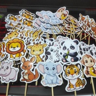 Cake topper animal zoo cute animals 031225Animals animals