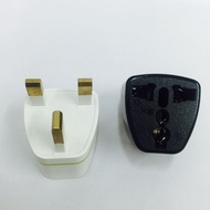 2 Pin To 3 Pin UK Plug Adapter Plug - Colour Random (1 Pcs)