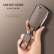 Audi Metal leather car key cover case For Audi Q3 Q2 A6 A4  A5 Q7 Q5 A3 A7 accessories丨100% Ori+COD