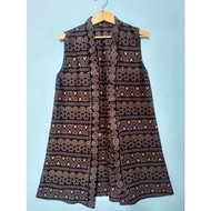 Batik outer batik cardigan/ batik vest/ vest woman