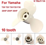 Winibo Boat Propeller for Yamaha Outboard Motor 20hp 25hp 30hp/ Outboard 9 7/8x11 1/4 Propeller for