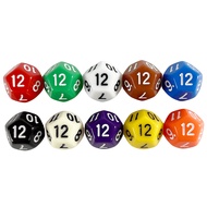 5pcs/set D12 Dice Opaque Polyhedral 12 Sided Dice for DND RPG Entertainment Board Game