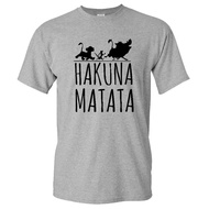 Animated King Lion Hakuna Matata Cotton T-Shirt - Casual Unisex