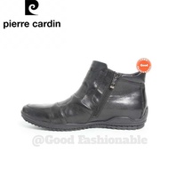 Sepatu Boots Kulit Pria Pierre Cardin 9411 Ginal - Hitam