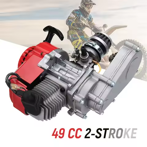 49CC Two-Stroke Pull Start Engine Motor Mini Dirt Bike Motorbike Scooter ATV Buggy 4-Wheel Quad Pit