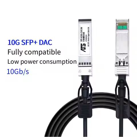 10G SFP+ DAC Cable 1m 3m 5m 10Gbps SFP+ DAC Cable Copper Passive Cable Compatible for Cisco MikroTik